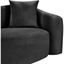 Meridian Destin Black Velvet Sofa IMAGE 9
