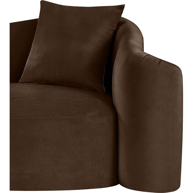 Meridian Destin Brown Velvet Chair IMAGE 11