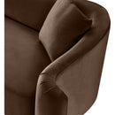 Meridian Destin Brown Velvet Chair IMAGE 12
