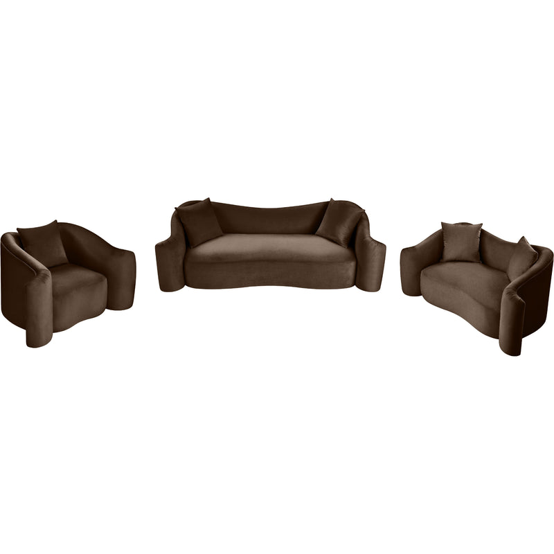 Meridian Destin Brown Velvet Chair IMAGE 14