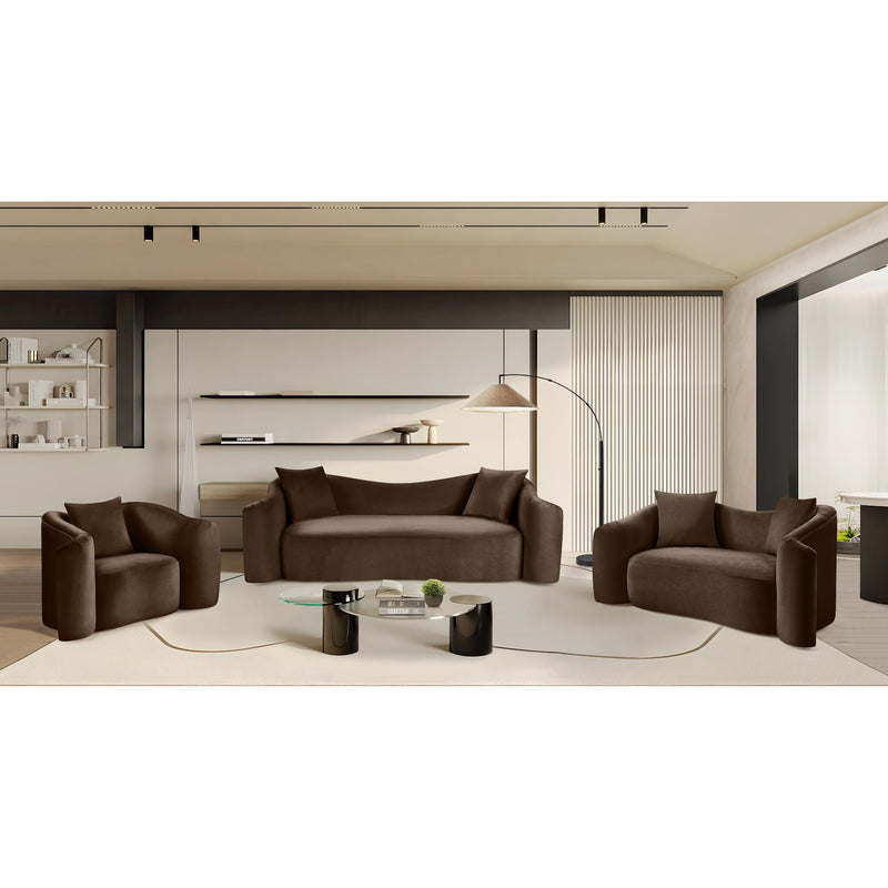 Meridian Destin Brown Velvet Chair IMAGE 19