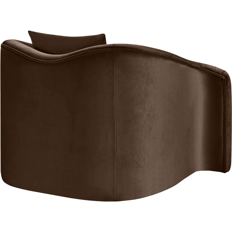 Meridian Destin Brown Velvet Chair IMAGE 6