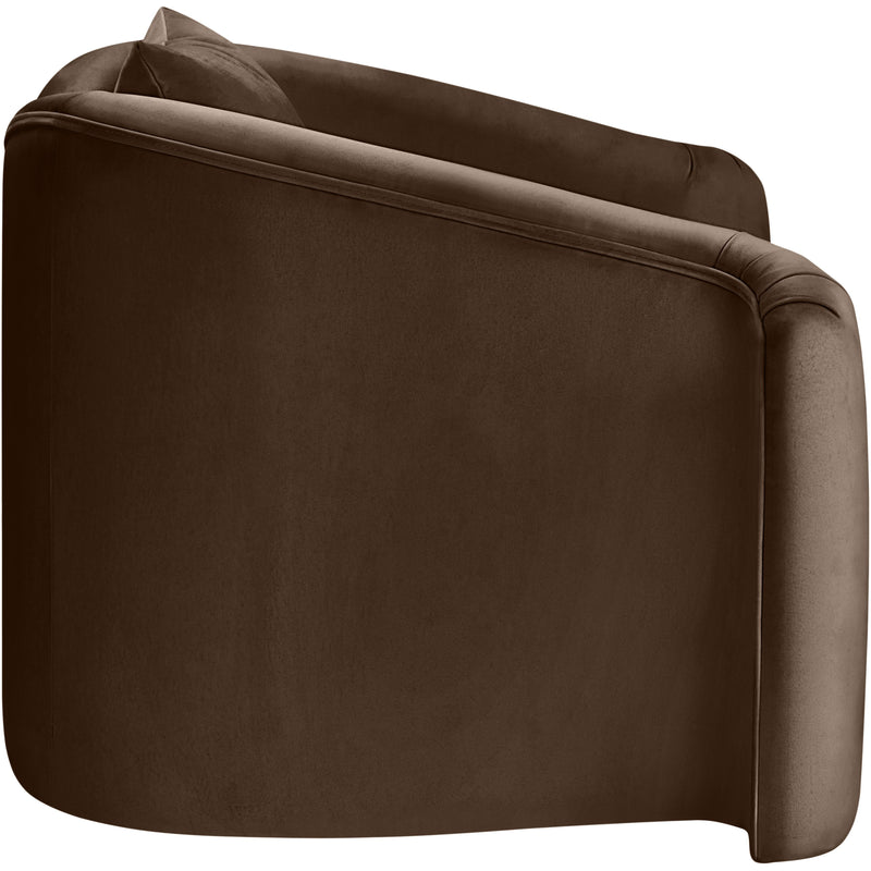 Meridian Destin Brown Velvet Chair IMAGE 7