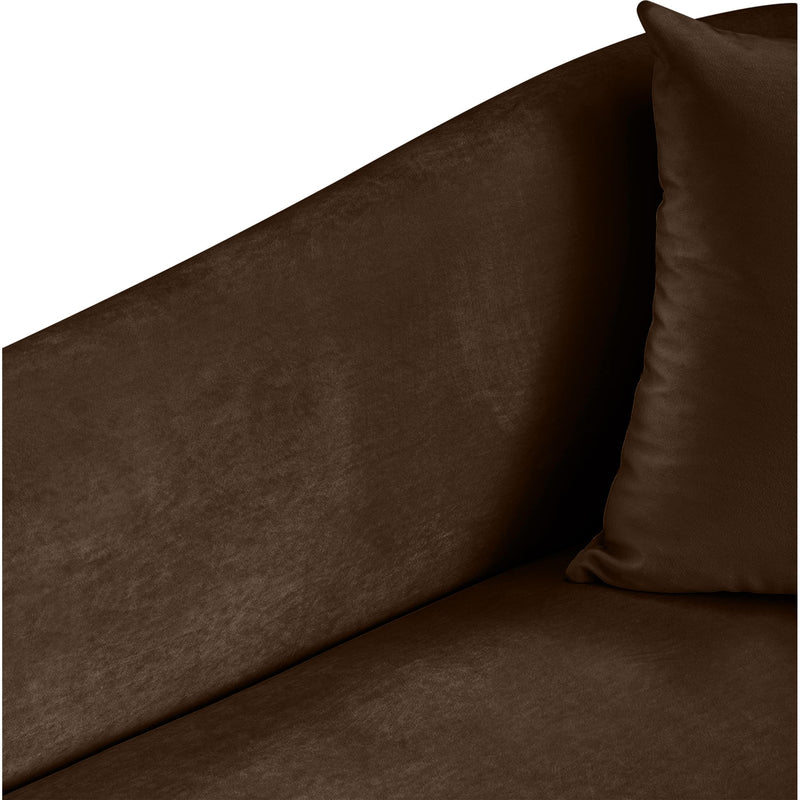 Meridian Destin Brown Velvet Chair IMAGE 8