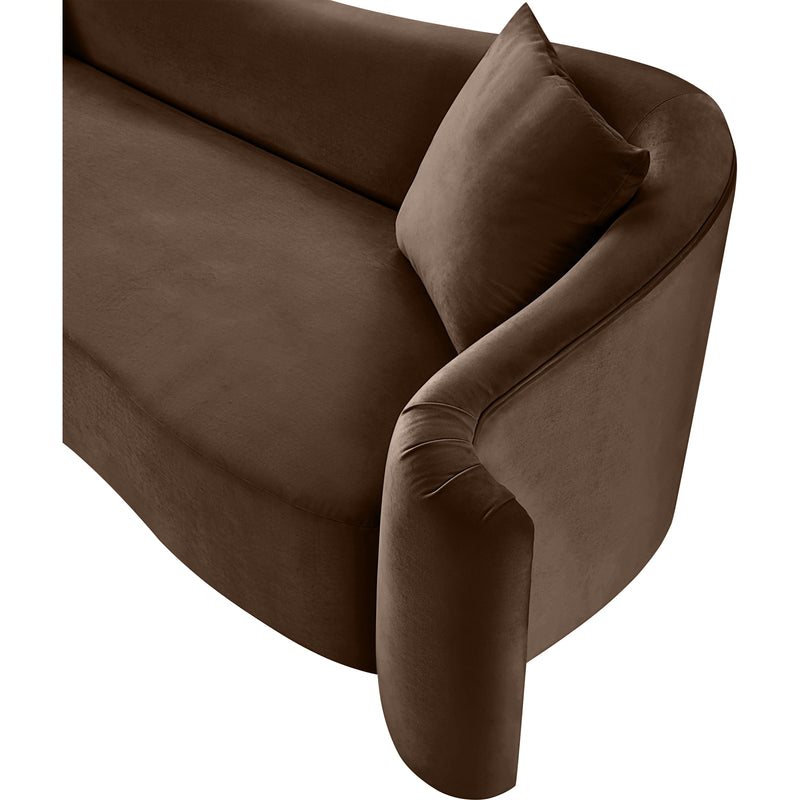 Meridian Destin Brown Velvet Sofa IMAGE 12