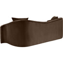 Meridian Destin Brown Velvet Sofa IMAGE 6