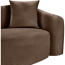 Meridian Destin Brown Velvet Sofa IMAGE 9
