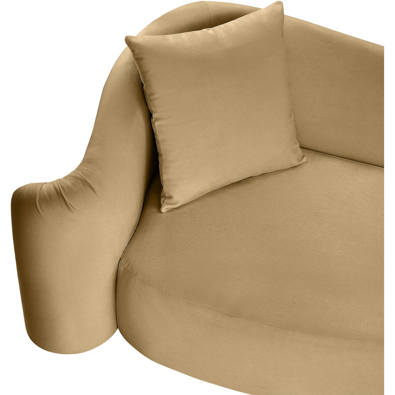 Meridian Destin Camel Velvet Chair IMAGE 10