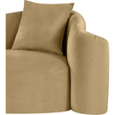 Meridian Destin Camel Velvet Chair IMAGE 11