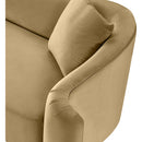 Meridian Destin Camel Velvet Chair IMAGE 12