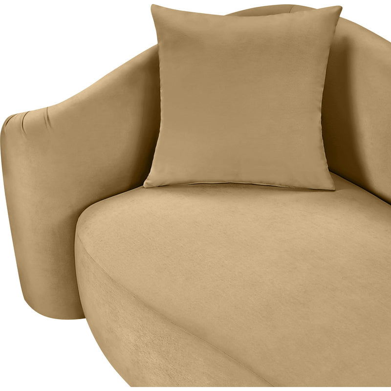 Meridian Destin Camel Velvet Chair IMAGE 13