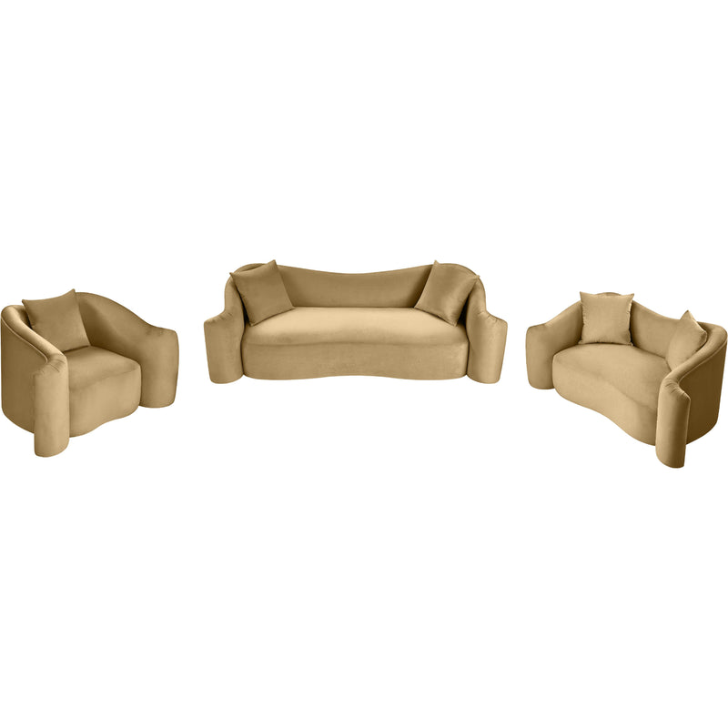 Meridian Destin Camel Velvet Chair IMAGE 14