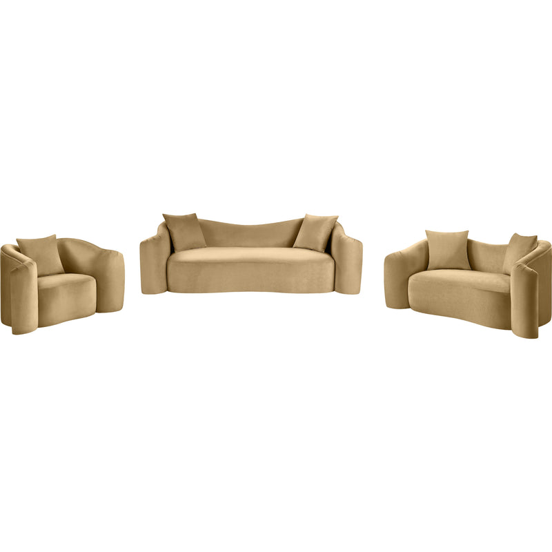 Meridian Destin Camel Velvet Chair IMAGE 15