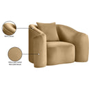 Meridian Destin Camel Velvet Chair IMAGE 18