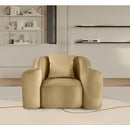 Meridian Destin Camel Velvet Chair IMAGE 2