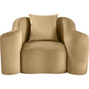 Meridian Destin Camel Velvet Chair IMAGE 3