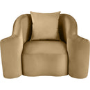 Meridian Destin Camel Velvet Chair IMAGE 4