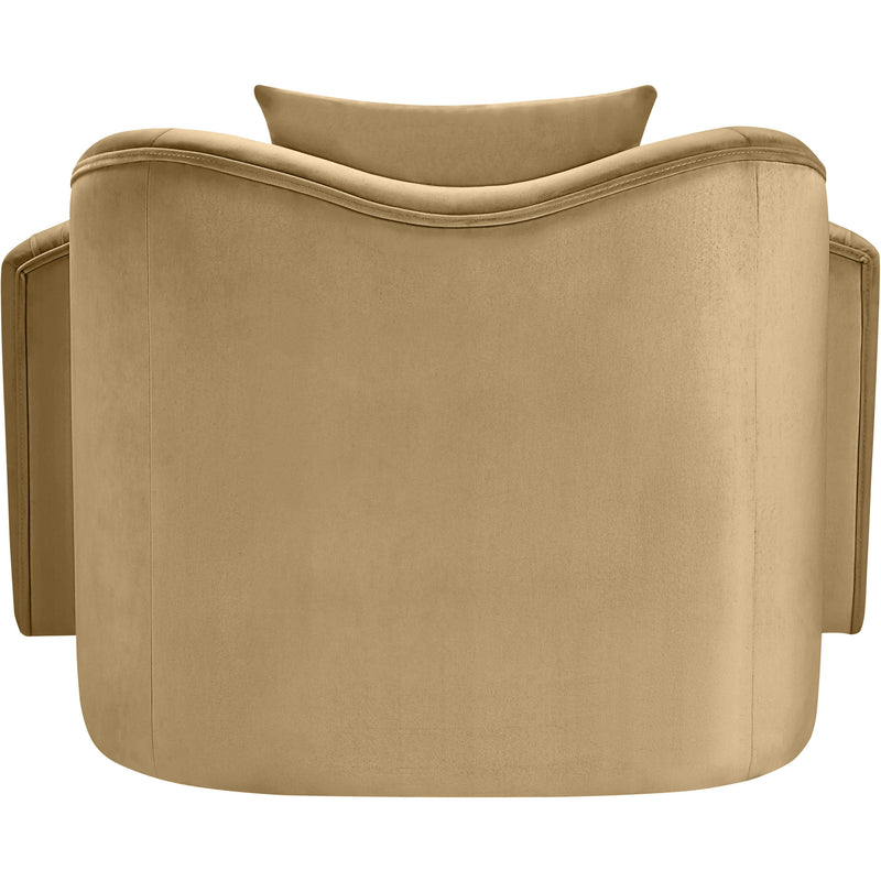 Meridian Destin Camel Velvet Chair IMAGE 5