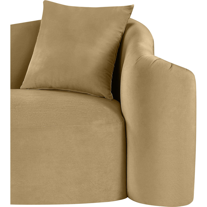 Meridian Destin Camel Velvet Sofa IMAGE 11