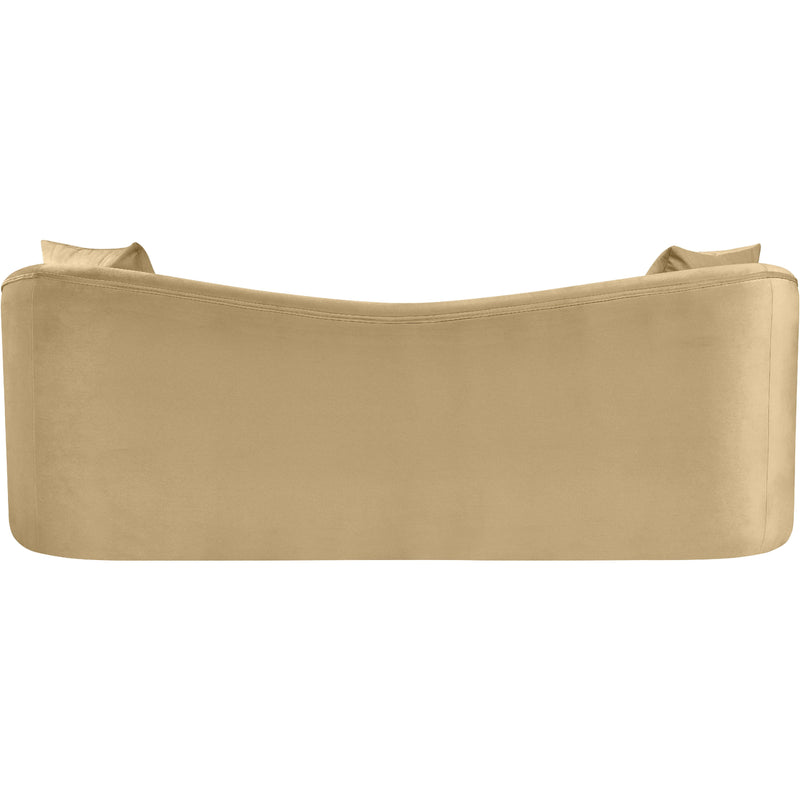 Meridian Destin Camel Velvet Sofa IMAGE 5