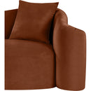 Meridian Destin Cognac Velvet Chair IMAGE 11