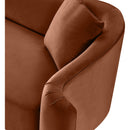 Meridian Destin Cognac Velvet Chair IMAGE 12