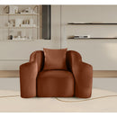 Meridian Destin Cognac Velvet Chair IMAGE 2