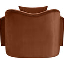 Meridian Destin Cognac Velvet Chair IMAGE 5