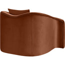 Meridian Destin Cognac Velvet Chair IMAGE 6