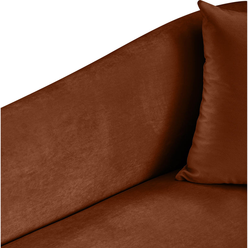 Meridian Destin Cognac Velvet Chair IMAGE 8