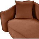 Meridian Destin Cognac Velvet Sofa IMAGE 13