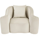Meridian Destin Cream Velvet Chair IMAGE 4
