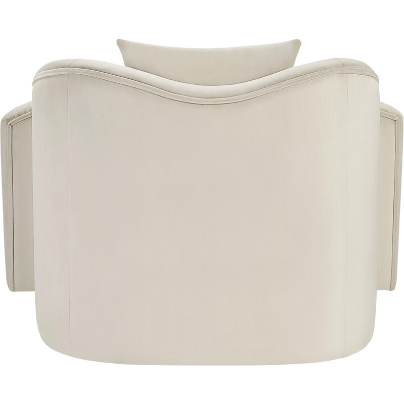 Meridian Destin Cream Velvet Chair IMAGE 5