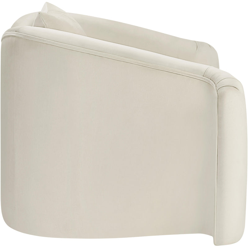 Meridian Destin Cream Velvet Chair IMAGE 7