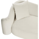 Meridian Destin Cream Velvet Loveseat IMAGE 10