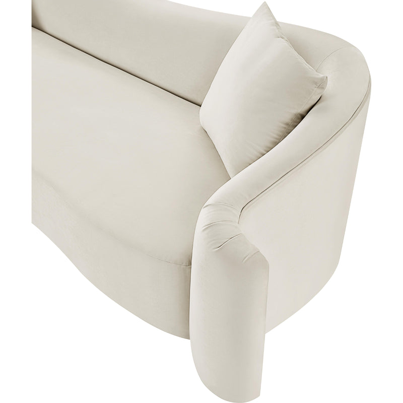 Meridian Destin Cream Velvet Loveseat IMAGE 12