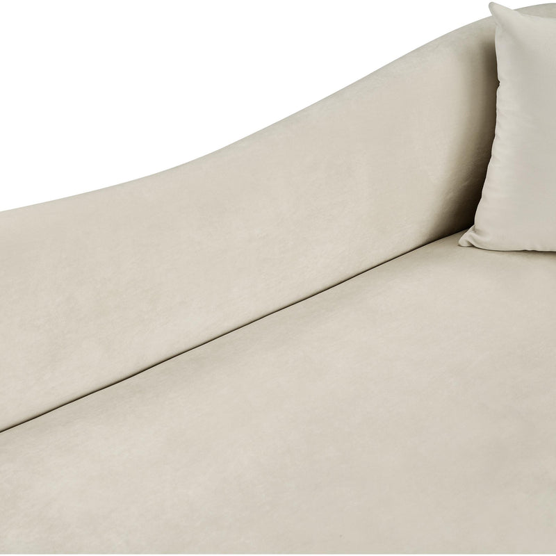 Meridian Destin Cream Velvet Loveseat IMAGE 8