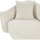 Meridian Destin Cream Velvet Sofa IMAGE 13