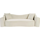 Meridian Destin Cream Velvet Sofa IMAGE 3