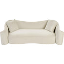Meridian Destin Cream Velvet Sofa IMAGE 4