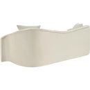 Meridian Destin Cream Velvet Sofa IMAGE 6