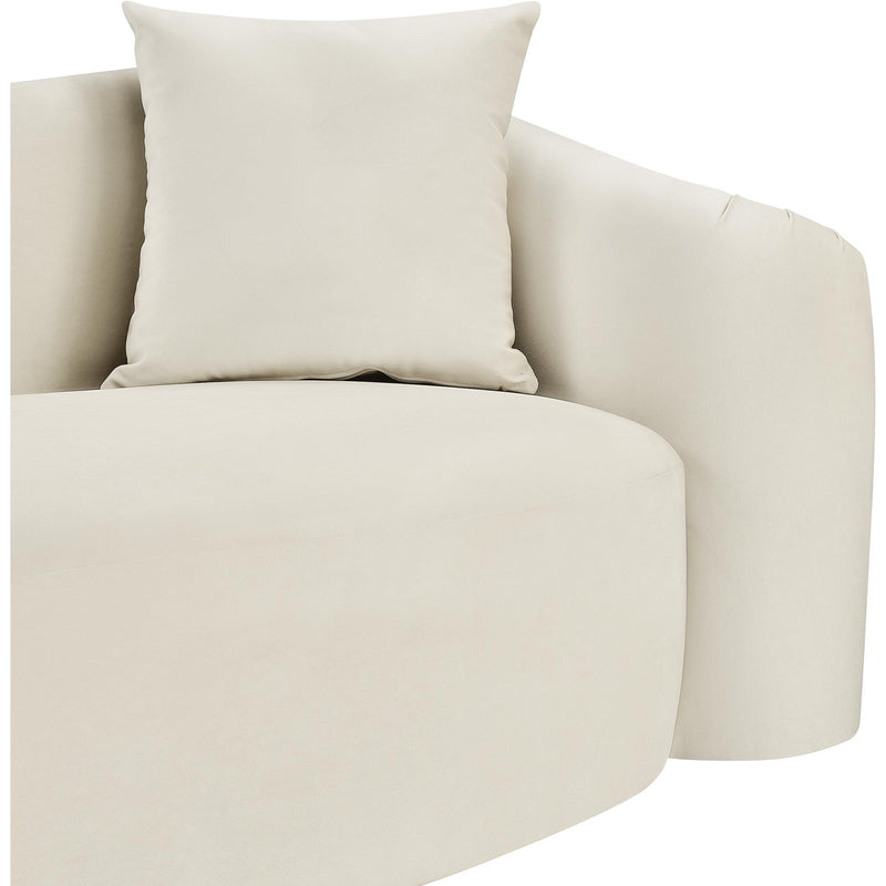 Meridian Destin Cream Velvet Sofa IMAGE 9