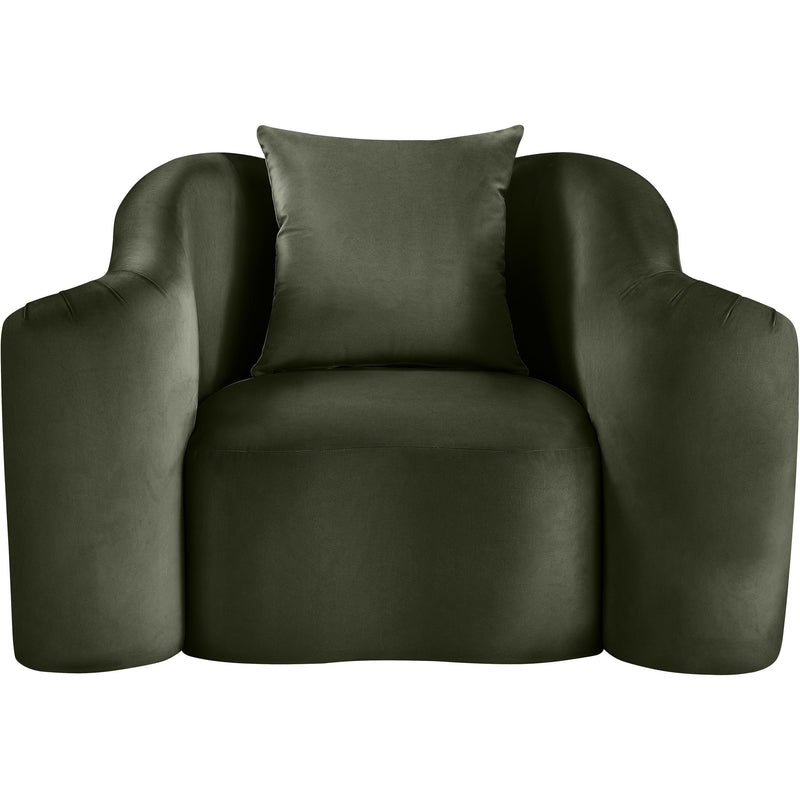 Meridian Destin Green Velvet Chair IMAGE 3