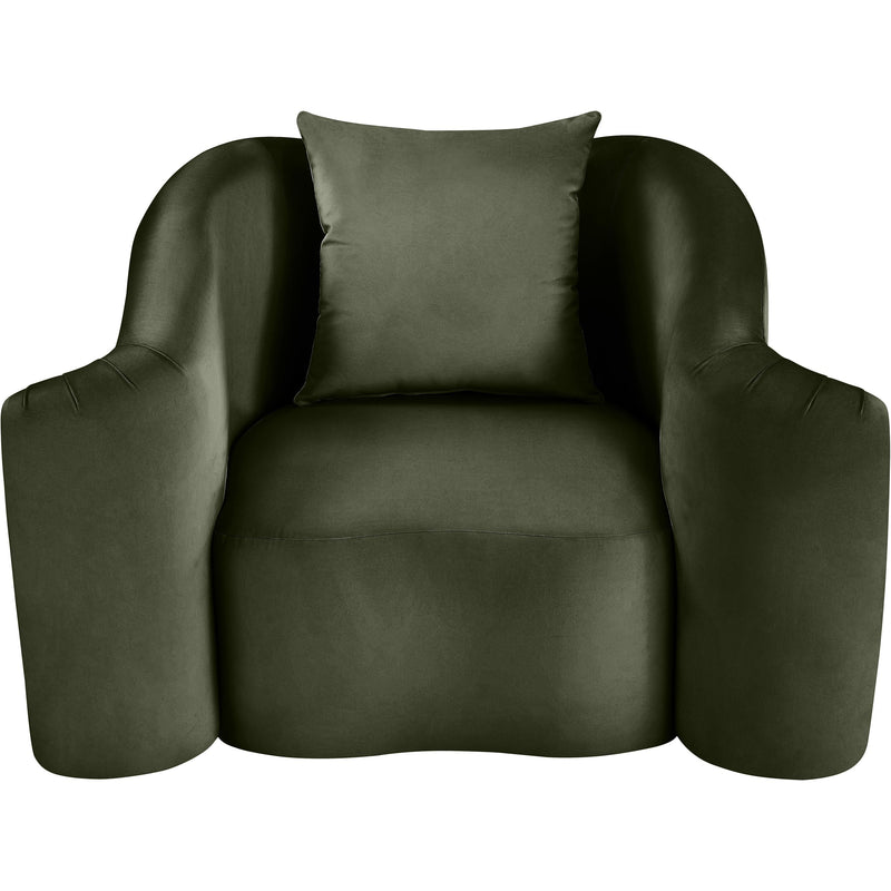 Meridian Destin Green Velvet Chair IMAGE 4