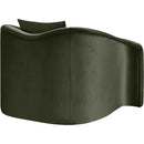 Meridian Destin Green Velvet Chair IMAGE 6