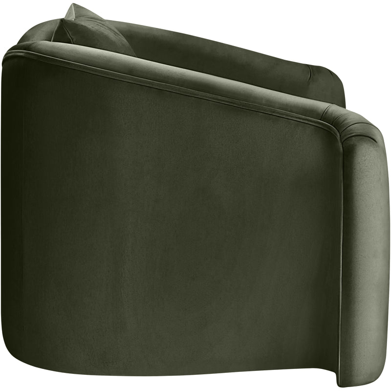 Meridian Destin Green Velvet Chair IMAGE 7