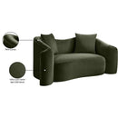 Meridian Destin Green Velvet Loveseat IMAGE 18