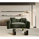 Meridian Destin Green Velvet Loveseat IMAGE 2