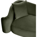 Meridian Destin Green Velvet Sofa IMAGE 10