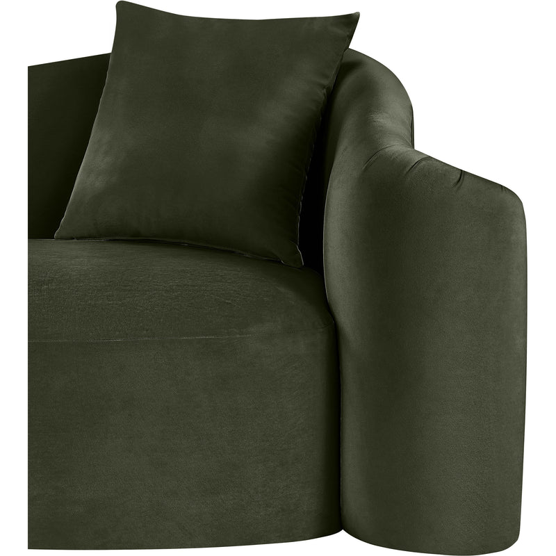 Meridian Destin Green Velvet Sofa IMAGE 11